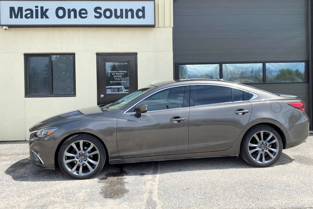 2016 Mazda6 with professional window tint in North Bay